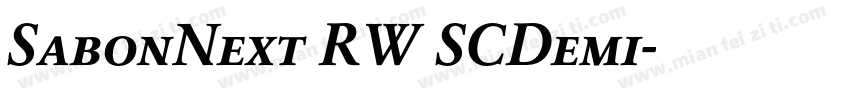 SabonNext RW SCDemi字体转换
